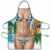 Cross border e-commerce selection, creative barbecue, funny and interesting apron, home decoration, waterproof apron, one printed piece