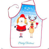 Cross border e-commerce new Christmas decorations, printed snowman Christmas apron, Christmas party atmosphere decorations