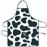 Hot selling waterproof aprons in cross-border e-commerce, spotted leopard print series, printed waterproof home decoration aprons