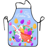 Cross border e-commerce simple hanging neck style printed aprons wholesale foreign trade aprons manufacturers supply anti fouling and waterproof aprons