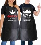 Amazon cross-border e-commerce couple's silk screen printed two-piece set, printed apron, couple's hot selling apron gift
