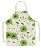 Supply of waterproof and anti fouling pastoral style printed aprons, customized kitchen barbecue aprons, fresh pastoral style printed aprons