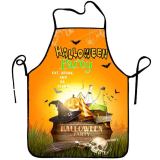Cross border e-commerce best-selling sleeveless twill fabric digital printed Halloween printed apron, customized for one piece