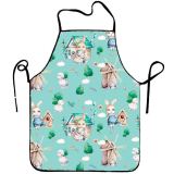 Cross border e-commerce Easter apron Easter cartoon hot selling apron digital printing production apron one piece for shipping
