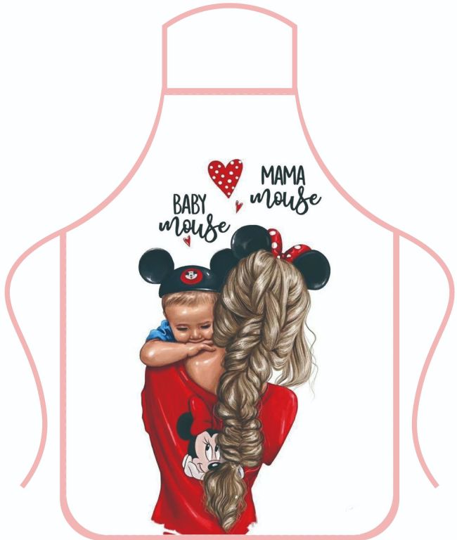 Personalize a custom printed apron with free design patterns, free layout, and free apron printing