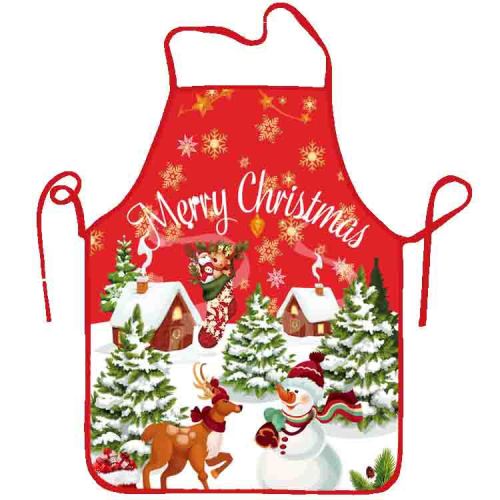 Christmas digital printed apron, a best-selling cross-border e-commerce product, digital printed Christmas apron decoration