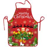 Christmas digital printed apron, a best-selling cross-border e-commerce product, digital printed Christmas apron decoration