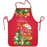 Polyester fabric digital printing Christmas sleeveless apron customization Christmas apron decoration with a minimum order of one piece