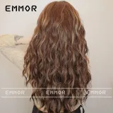 Japanese and Korean New Women's Wig Retro Spot Dyed Brown Wool Small Roll Bang Light and Thin Lazy Style Wig Headpiece