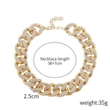 Cross border jewelry, Amazon European and American punk style necklaces, exaggerated and minimalist trends around the edges, acrylic chain necklaces for women