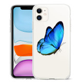 Suitable for iPhone 15 phone case soft case cross-border hand drawn butterfly phone case butterfly phone case