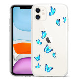 Suitable for iPhone 15 phone case soft case cross-border hand drawn butterfly phone case butterfly phone case