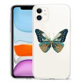 Suitable for iPhone 15 phone case soft case cross-border hand drawn butterfly phone case butterfly phone case