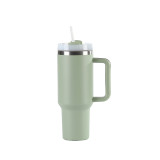 Temu reported a spray molded handle insulated cup with a high aesthetic value of 40oz. The car cup has a large capacity stainless steel car insulated cup