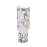Customized cross-border Taylor insulated cup, star style ice cream cup, large capacity 40oz stainless steel car cup as needed