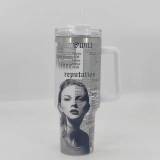 Customized cross-border Taylor insulated cup, star style ice cream cup, large capacity 40oz stainless steel car cup as needed