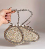 Xiaohongshu Instagram blogger and internet celebrity, the same diamond butterfly handbag with diamond inlaid dinner bag, small 23 new women's handbag