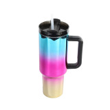 Temu's second-generation UV plated insulated cup teamed up with car cup insulated cup high-capacity stainless steel ice cream cup insulated cup