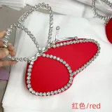 Xiaohongshu Instagram blogger and internet celebrity, the same diamond butterfly handbag with diamond inlaid dinner bag, small 23 new women's handbag