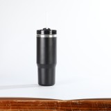 Cross border portable straw insulated cup Portable 304 stainless steel insulated cup Large capacity portable vacuum car cup
