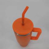 Third generation 40OZ car cup spray painted solid color high aesthetic handle stainless steel insulated cup