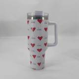 First generation 5D Valentine's Day ice cream cup, Valentine's Day stainless steel insulated cup, large capacity car cup, Valentine's Day insulated cup