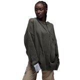 Instagram style design sense niche distressed sweater for women in autumn and winter, European and American loose casual BF style woolen jacket for women in autumn