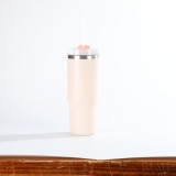 Cross border portable straw insulated cup Portable 304 stainless steel insulated cup Large capacity portable vacuum car cup