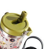 Cross border portable straw insulated cup Portable 304 stainless steel insulated cup Large capacity portable vacuum car cup