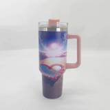 Cross border Colorful Insulated Cup Valentine's Day Ice Brave Cup Handle Cup Gift for Girlfriend Handle Cup Insulated Cup Large Capacity in Stock