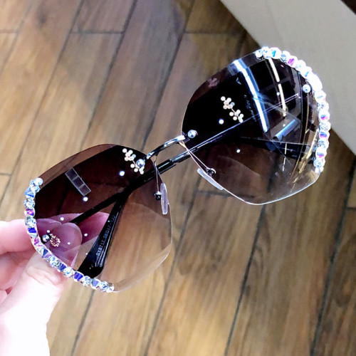 oversize women sunglasses rimless oversized sunglasses sunglasses with diamonds
