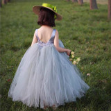 Summer Princess Dress Girl Dress Flower Girl Wedding Little Girl Birthday Fashionable Dress Children's Fluffy Gauze Dress