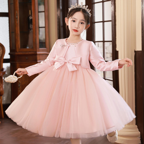 Princess Dress Girl Dress Set Autumn Children's Performance Dress Birthday Dress Flower Girl Piano Autumn