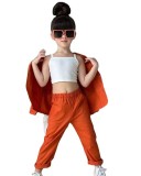 Cross border Foreign Trade Spring New Fashionable Children's Walk Trendy Cool Blast Street Suit Girl's Suit Set