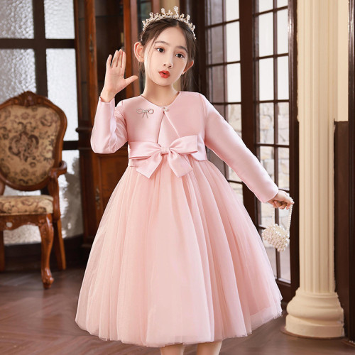 Princess Dress Girl Dress Set Autumn Children's Performance Dress Birthday Dress Flower Girl Piano Autumn