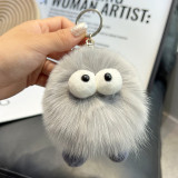 Wholesale cute small coal ball accessories, plush ball keychain pendants, small elf plush ball back bags, pendants