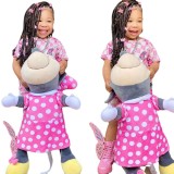 Cross border children's clothing from Europe and America, Amazon's best-selling fashion butterfly printed casual set for girls