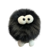 Wholesale cute small coal ball accessories, plush ball keychain pendants, small elf plush ball back bags, pendants