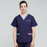 Doctor's surgical uniform, women's summer thin and high-end dental doctor's work uniform, short sleeved hand washing clothes, operating room hand brushing clothes
