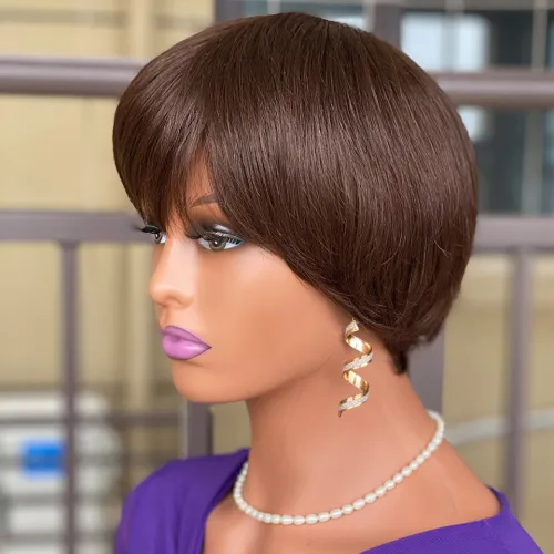 Promotion Short pixie cut human hair wigs