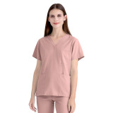 New operating room short sleeved hand washing clothes, women's top, work clothes, nurse clothes, doctor's hand washing clothes, cross-border Amazon