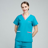 Doctor's surgical uniform, women's summer thin and high-end dental doctor's work uniform, short sleeved hand washing clothes, operating room hand brushing clothes