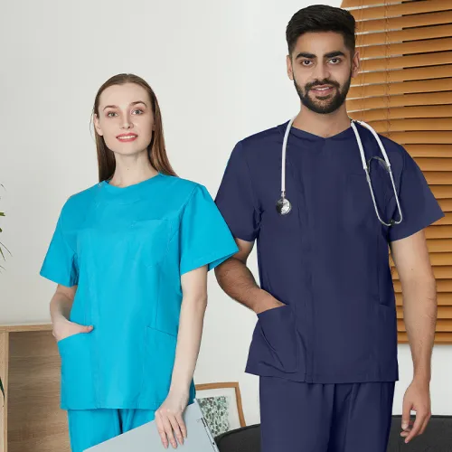 Foreign trade surgical suit, dental doctor's work suit, dental surgery operating room brush hand suit, polyester cotton nurse suit