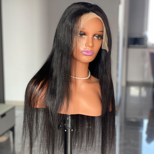 13X4 Straight lace front wigs human hair