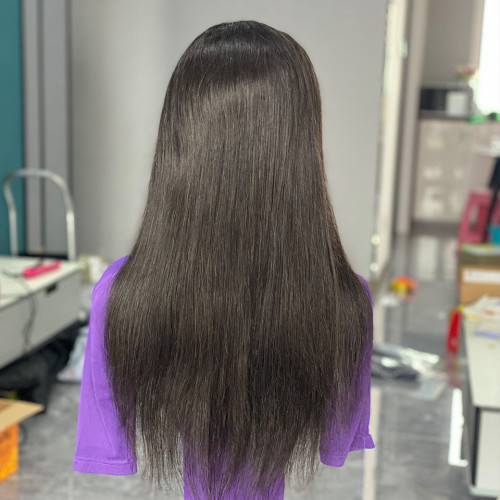 180 Density Glueless human hair wig front lace human wig Xu Chang full set