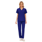 Elastic quick drying short sleeved workwear summer thin hospital beauty salon doctor and nurse workwear set Amazon