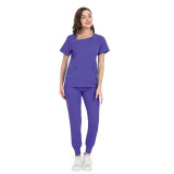 Nursing clothes, summer thin and comfortable casual short sleeved women's set, doctor and nurse work clothes, Amazon hot selling
