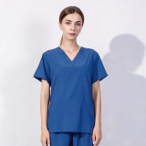 Cross border agency elastic quick drying surgical suit, nurse suit, hospital doctor's work suit, V-neck split suit, hand washing clothes
