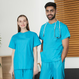 Foreign trade surgical suit, dental doctor's work suit, dental surgery operating room brush hand suit, polyester cotton nurse suit