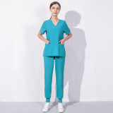 Cross border distribution of summer doctor and nurse work uniforms, beauty hospitals, pet dentistry operating rooms, hand washing clothes sets